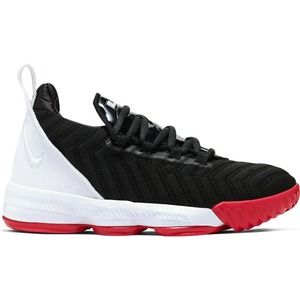 Nike LeBron 16 PS Preschool Bred Black University Red White Carpet AQ2467-016 3Y